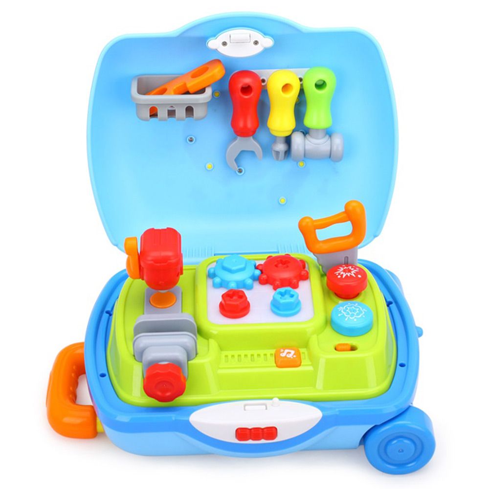 Little Angel - Tool Set Suitcase With Music & Lights - Blue