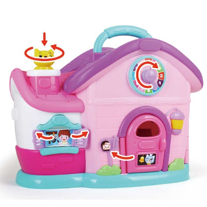 Hola Kids Toys Dollhouse Pretend Play for 3+ y - Pink