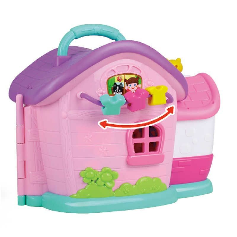 Hola Kids Toys Dollhouse Pretend Play for 3+ y - Pink