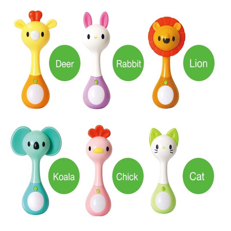 Hola - Baby Toys Rattle W/Music for 3+ m - Deer