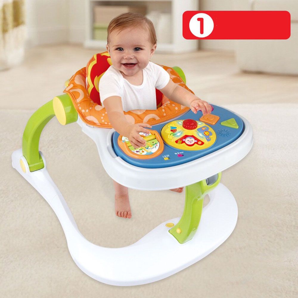 Little Angel - Baby Activity Walker Sit - To - Stand Learning Center - Green