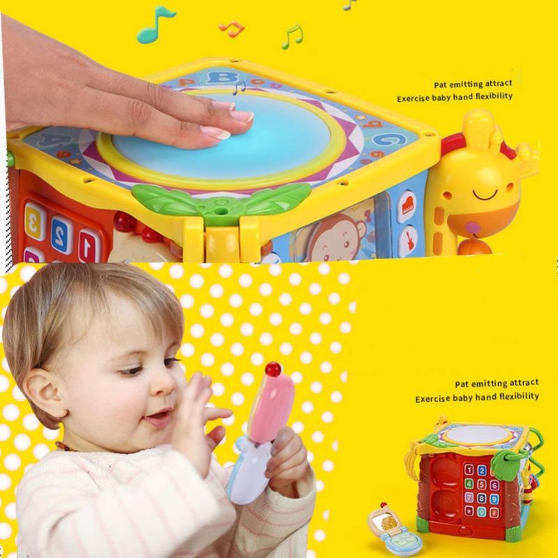 Goodway - Baby Activity Cube With Piano, Lights And Educational Games