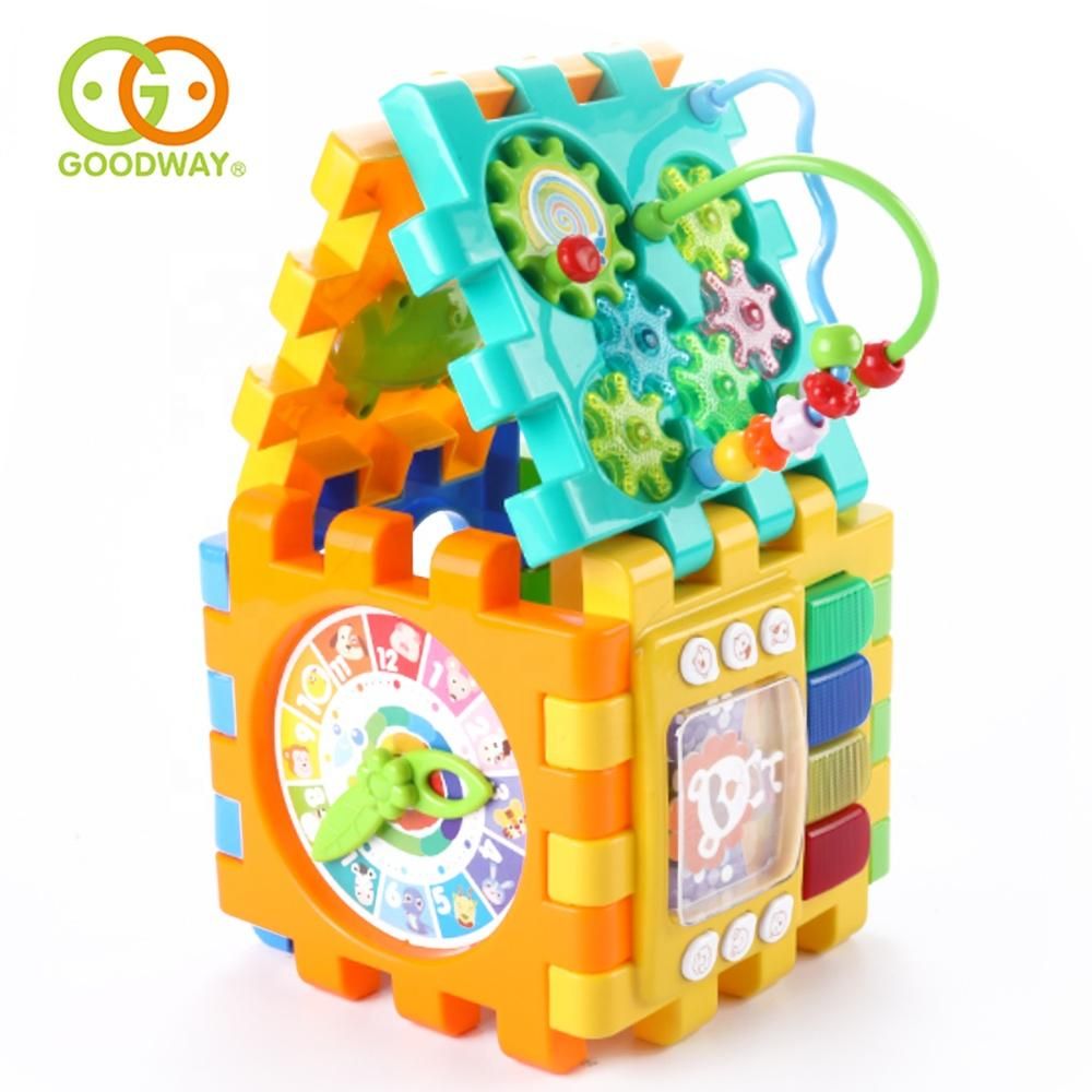 Goodway - Baby Activity Cube Educational Toy With Lights And Gears