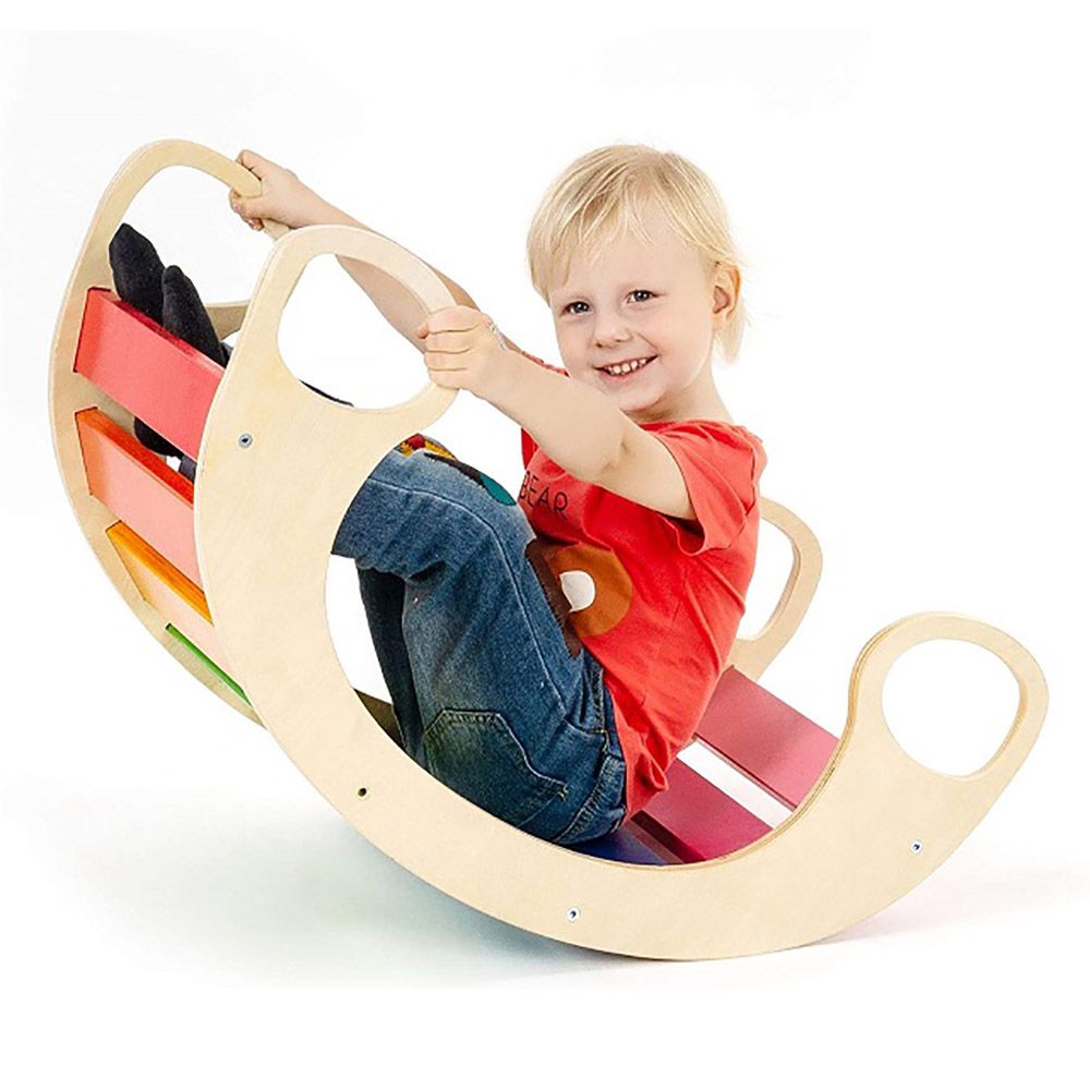 Little Angel - Kids Rockers Wooden Multicolor Rocker