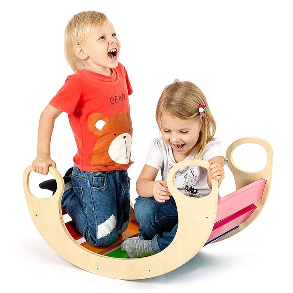 Little Angel - Kids Rockers Wooden Multicolor Rocker