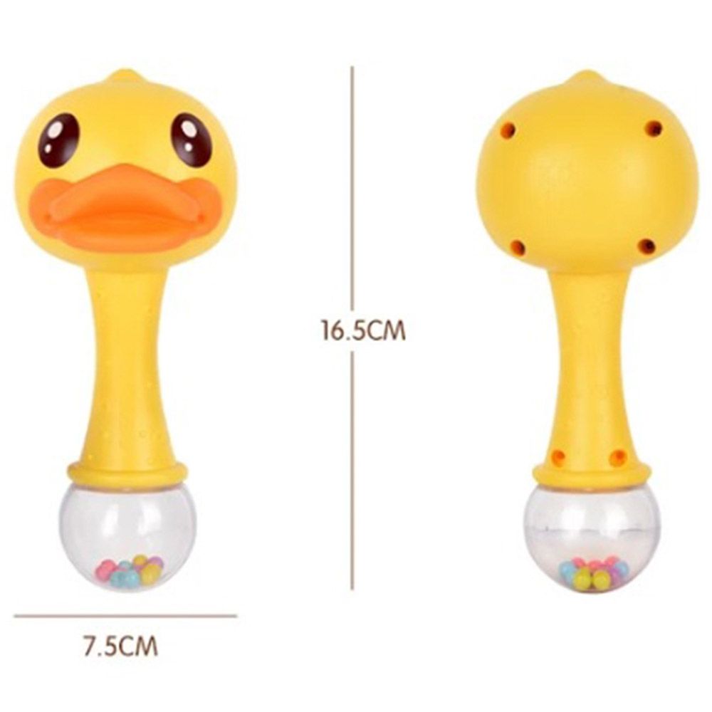 Little Angel - Baby Rattle Duck Shaker Toy - Orange