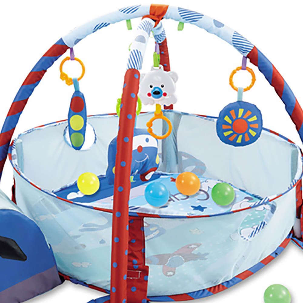 Little Angel - Baby Gym Rack And Game Pad Combo - Blue