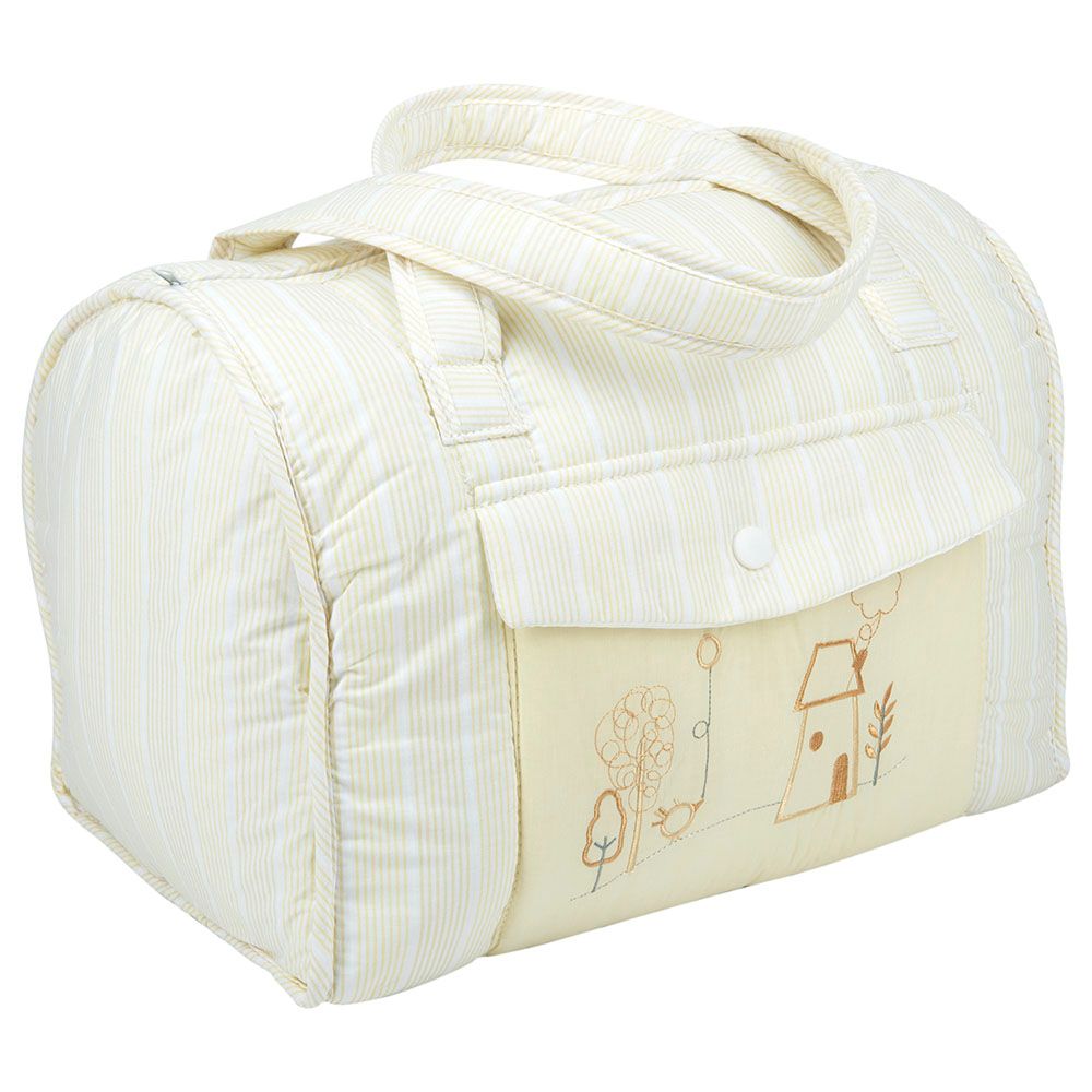 Night Angel - Baby Nappy Tote Diaper Travel Bag - Beige