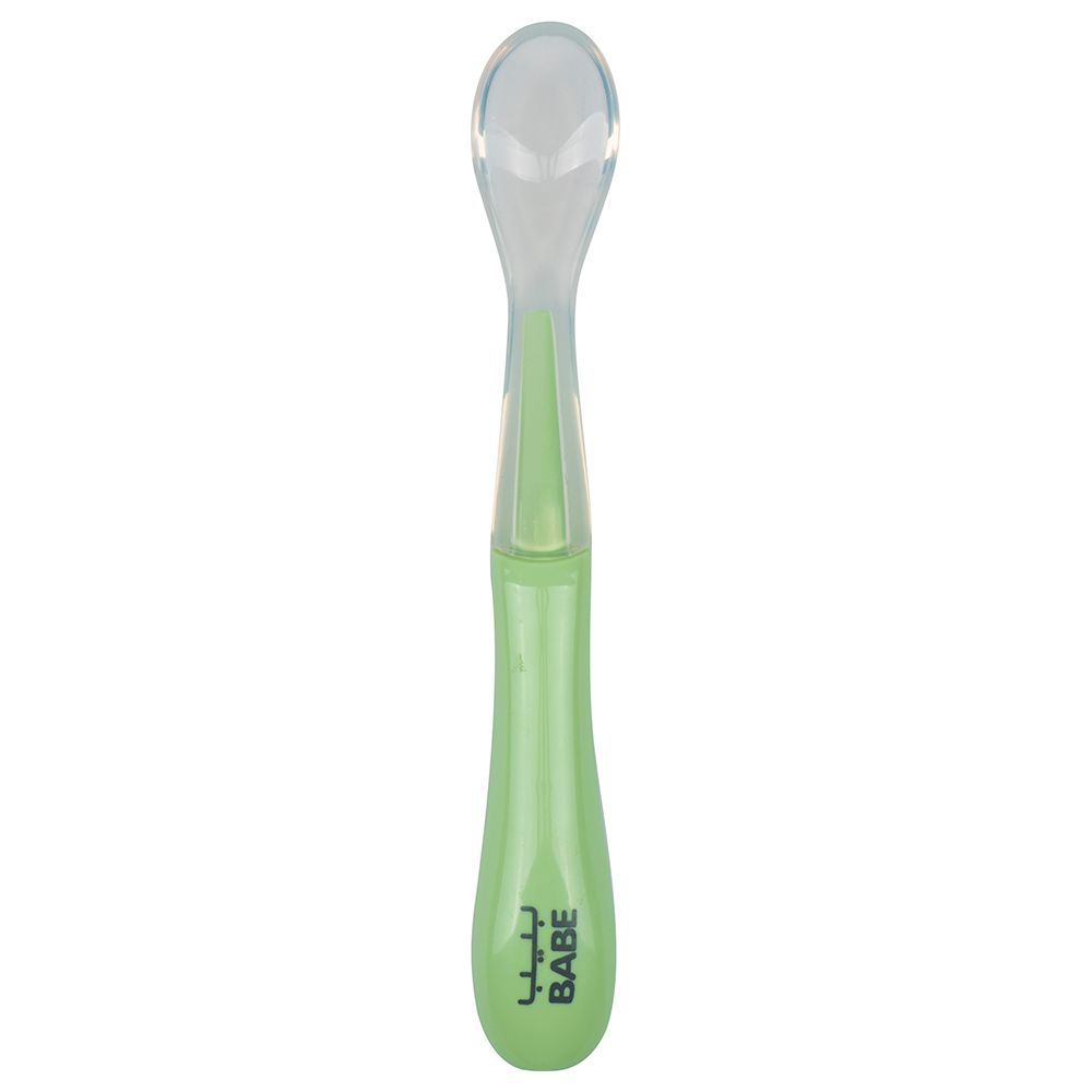 Babe - Baby Silicone Spoon - Green