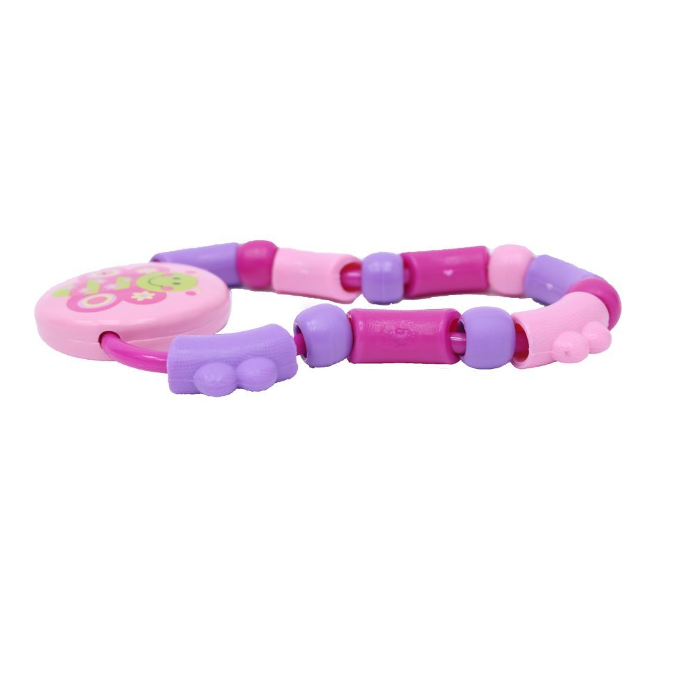 Babe - Teething Rattle For Baby 6+ Month - Pink