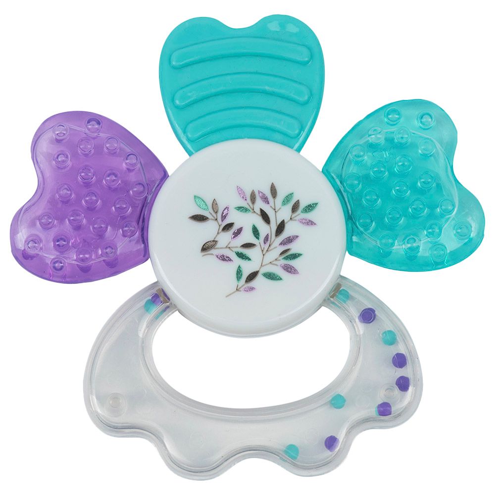 Babe - Teething Rattle for Baby - White