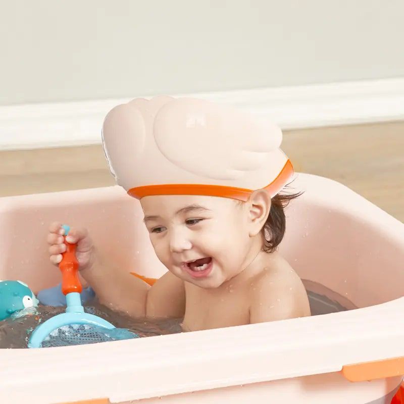 Little Angel - Baby Bath Shower Cap - Orange