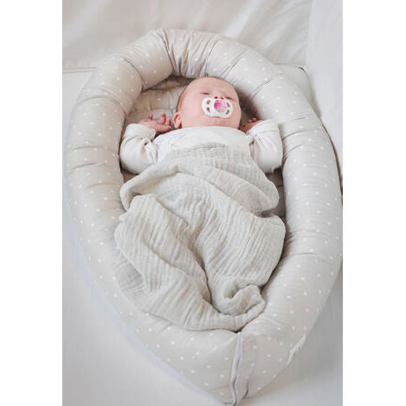 Little Angel - Comfortable Baby Nest Bed - Grey