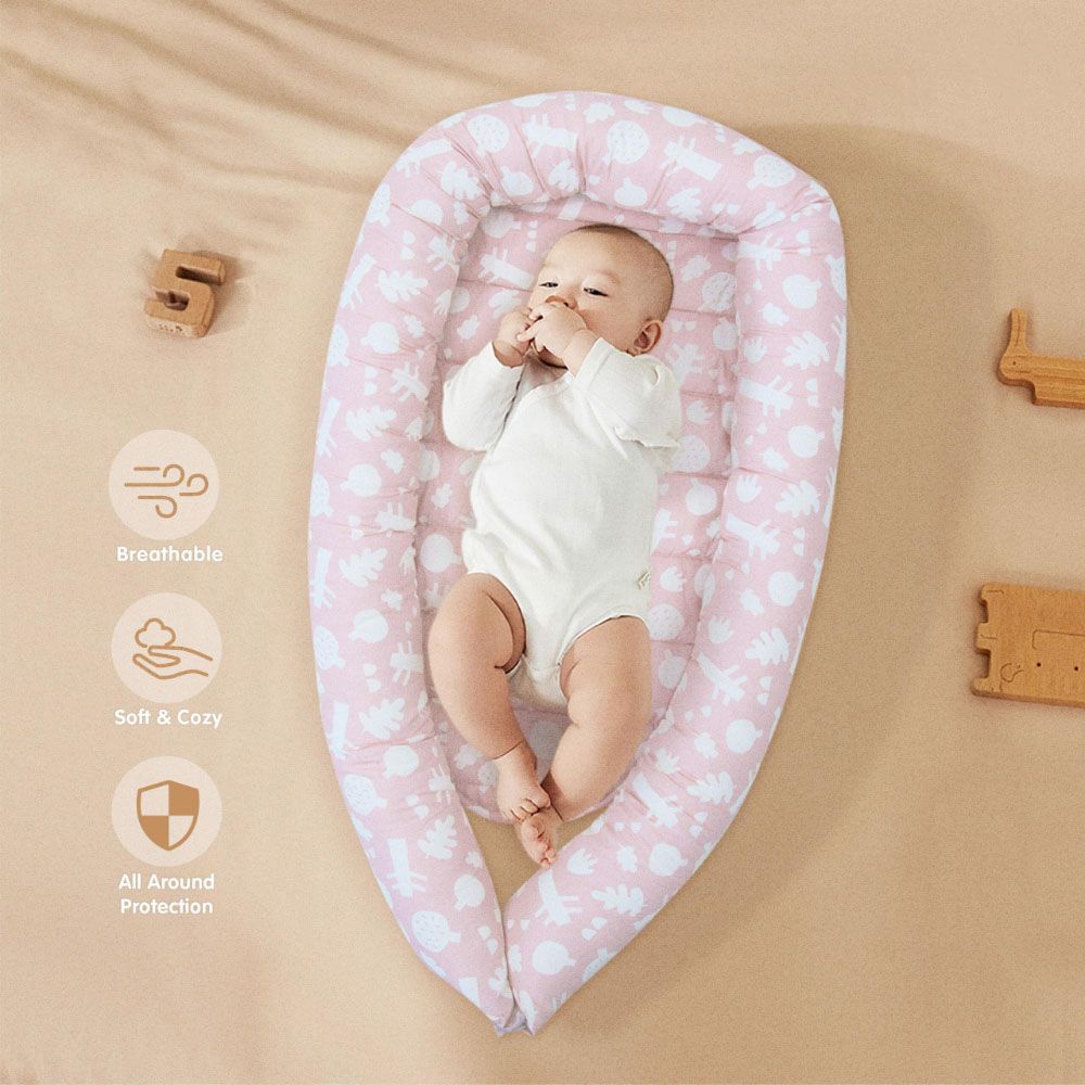 Little Angel - Comfortable Baby Nest Bed - Pink