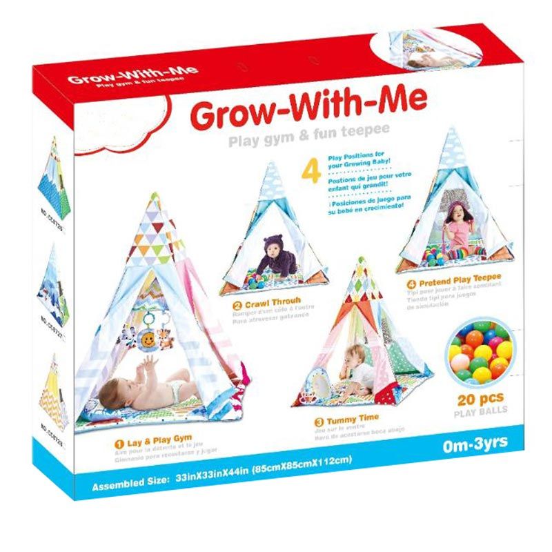 Little Angel - Baby Teepee Activity Play Mat - Multi_6m