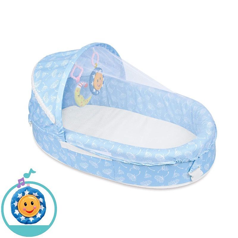 Little Angel - Baby Sleeping Bassinet Baby Bed - Blue_3m