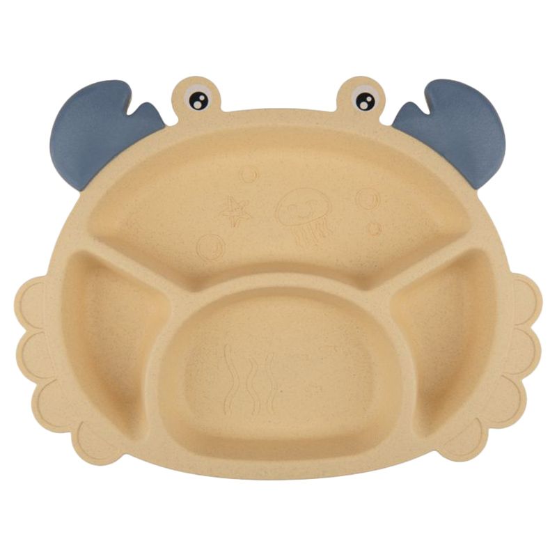 Little Angel - Kids Dinner Compartment Plate Set - Yellow