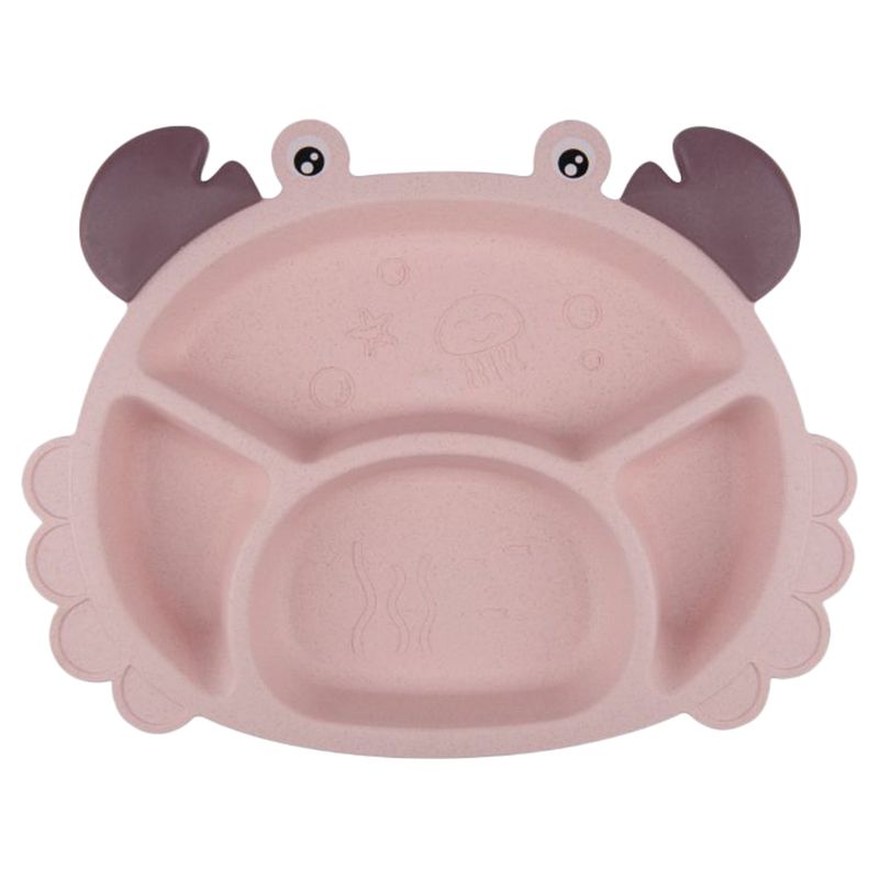 Little Angel - Kids Dinner Compartment Plate Set - Pink