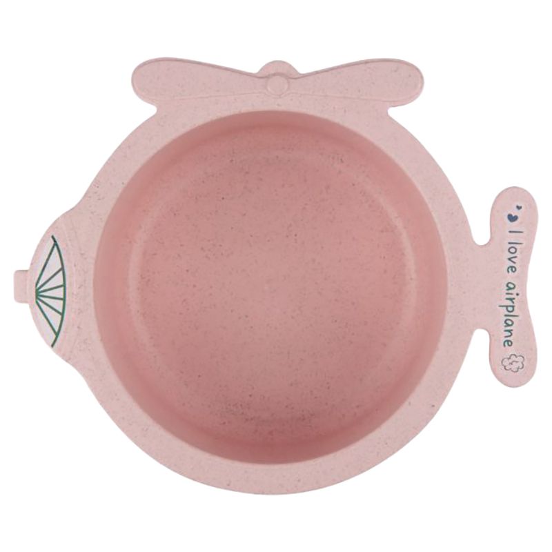 Little Angel - Kids Airplane Shaped Feeding Bowl - Pink