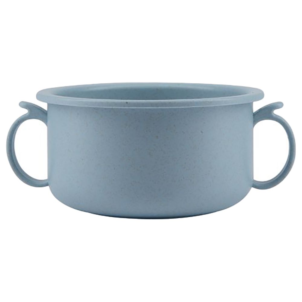 Little Angel - Kids Animal Feeding Bowl w/ Handle - Blue