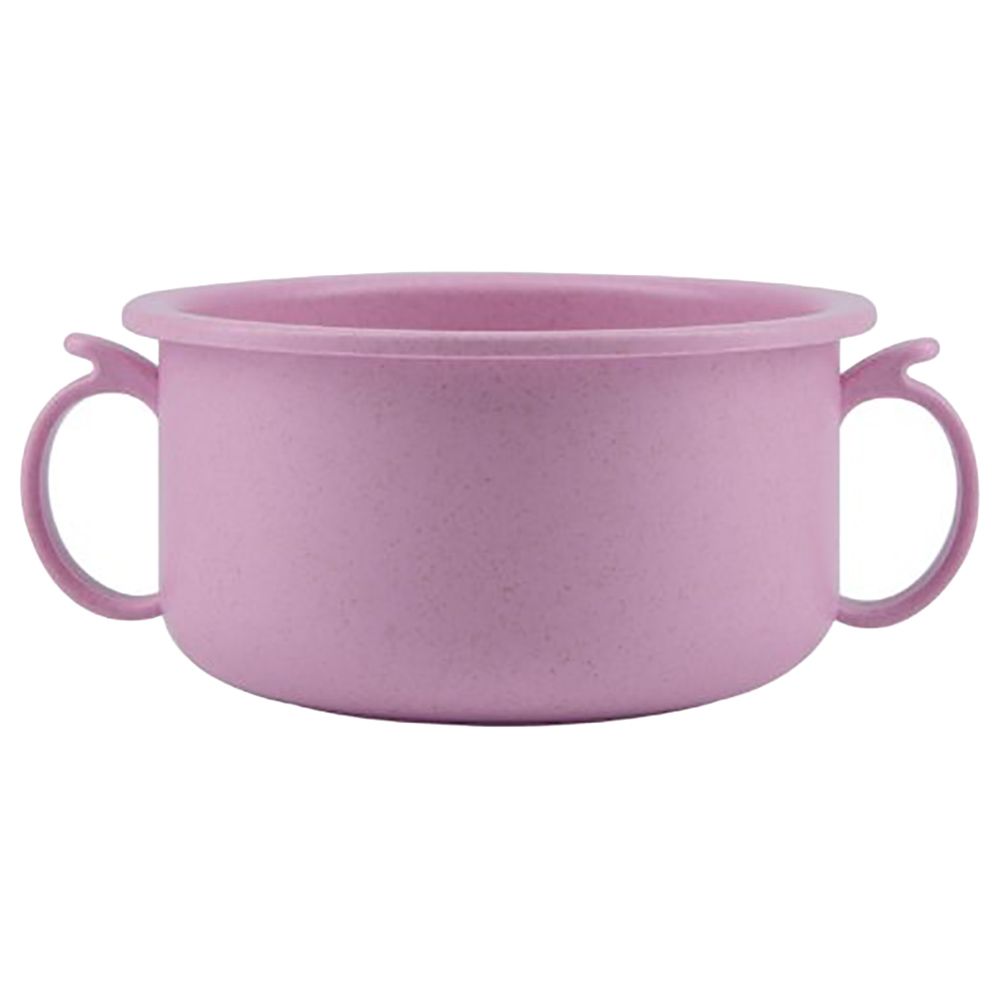 Little Angel - Kids Animal Feeding Bowl w/ Handle - Pink