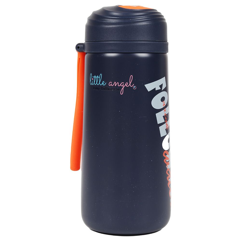 Little Angel - Kids Steel Water Bottle - 400ml - Navyblue