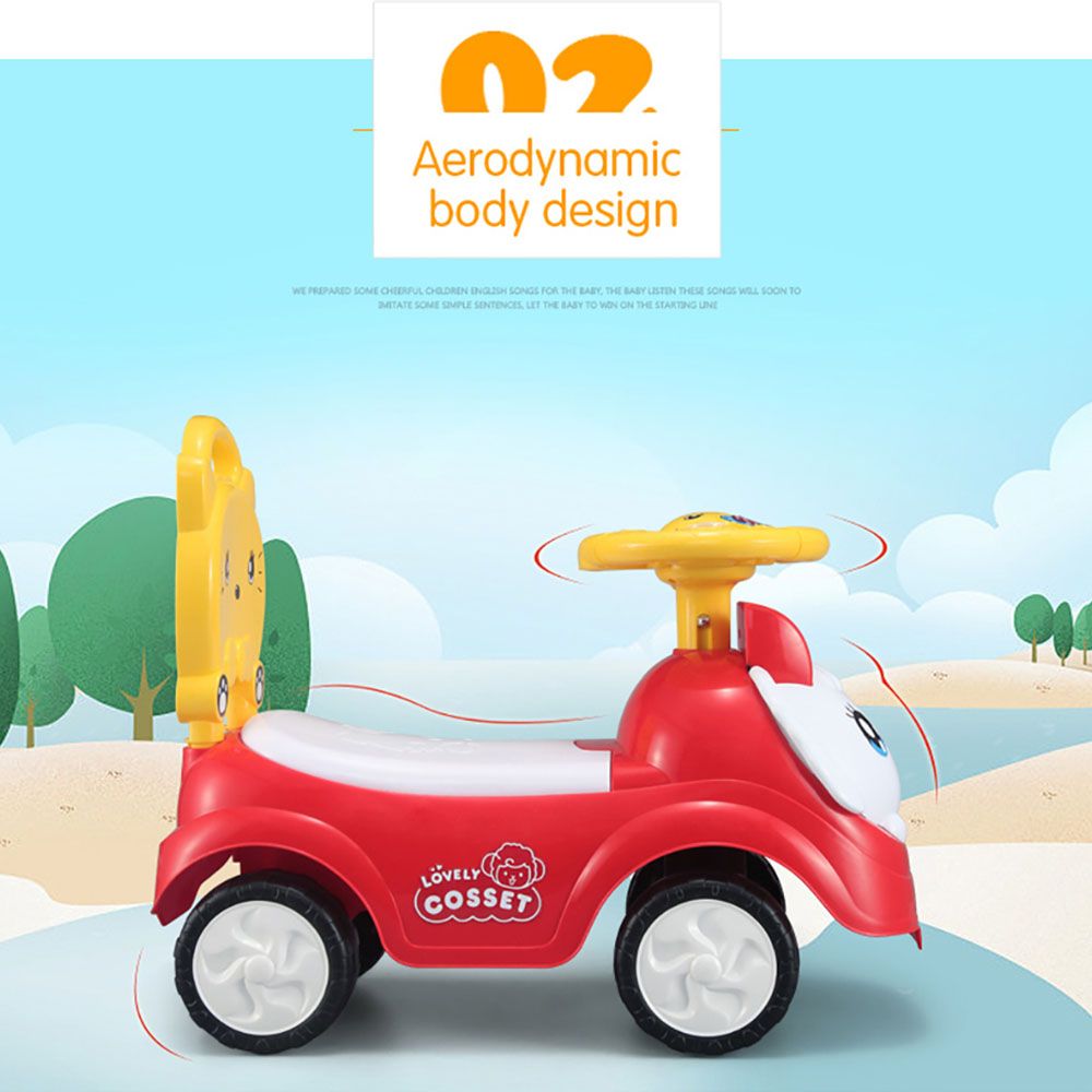 Little Angel - Baby Ride On Walking Toy Car - Red