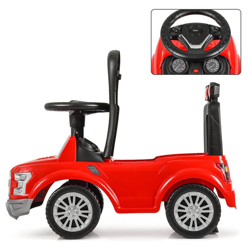 Little Angel - Kids Musical Push Ride On Car For Toddlers - Red