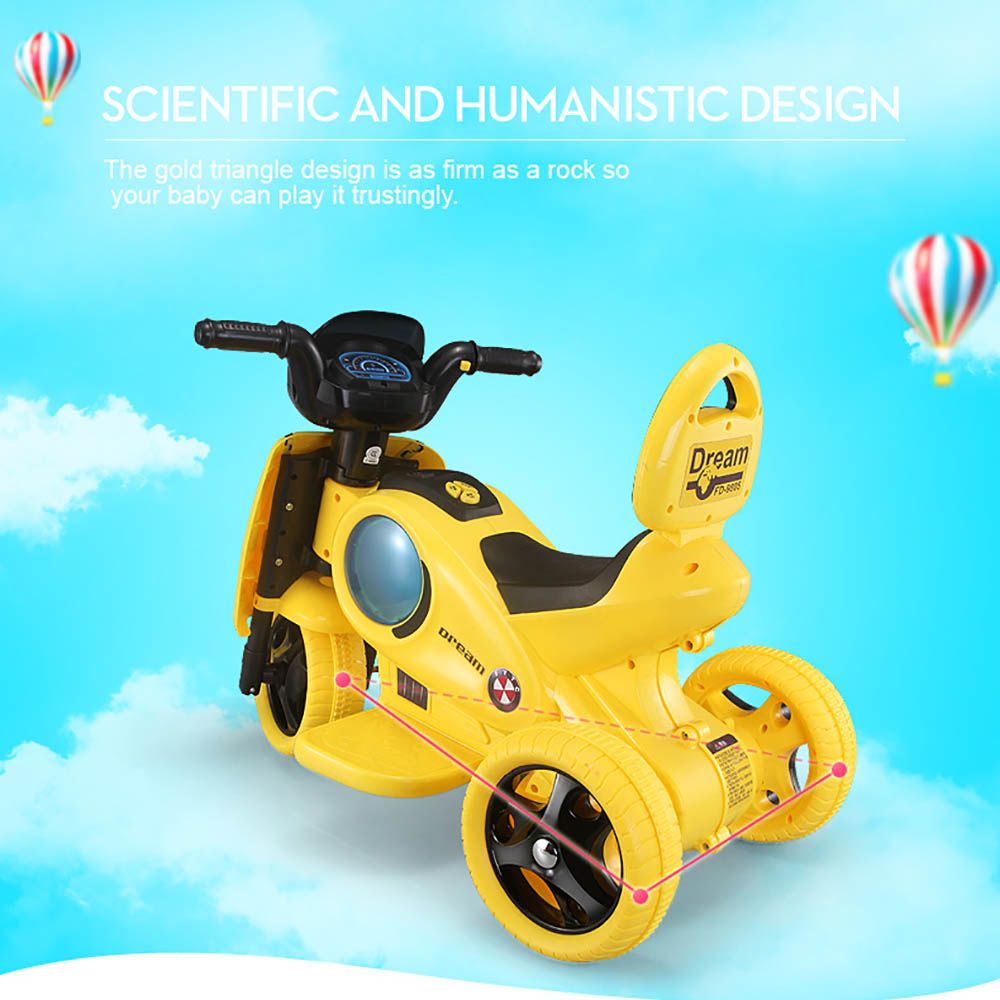 Little Angel - Kids Motorcycle Electric Ride On - Yellow