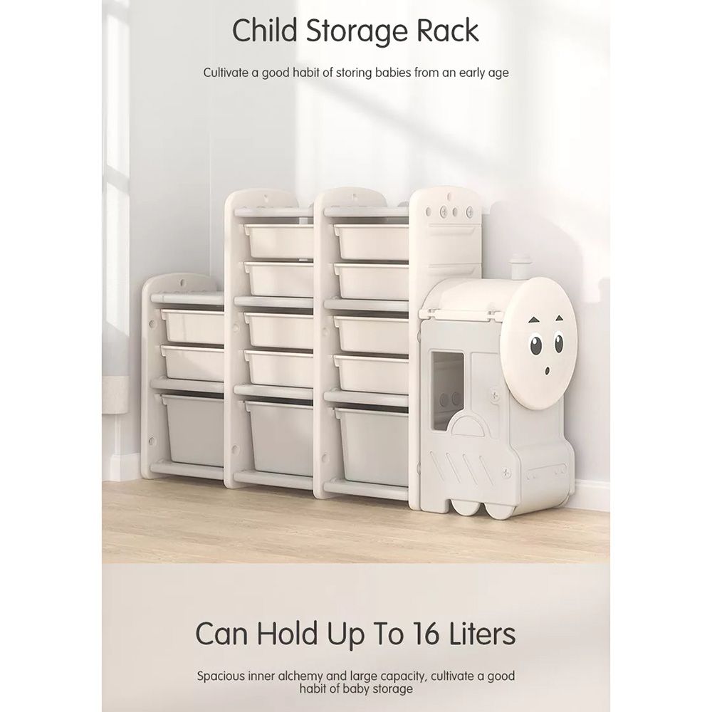 Little Angel - Toys Organizers & Multi Storage Rack - Grey