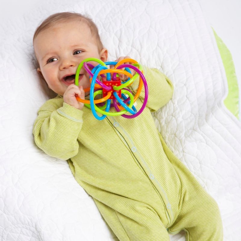 Goodway - Baby Teething Rattle Toy - Colorful Sensory Toy For Newborns