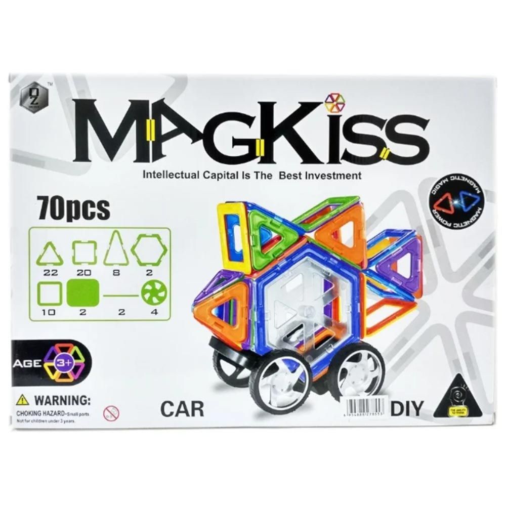 Little Angel - Kids Toys Magkiss Magnetism Block Building 70Pcs