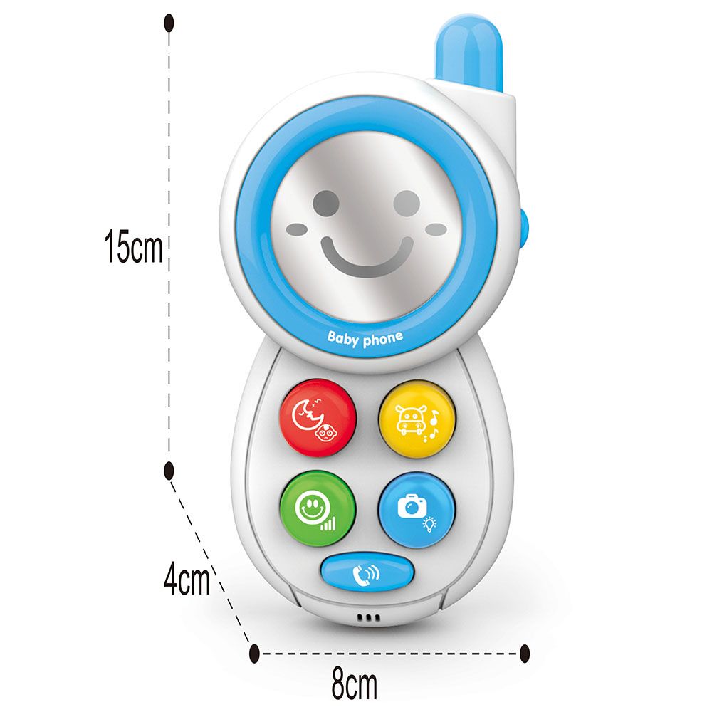 Huanger - Baby Educational Phone Toy for 6+ Months - Blue