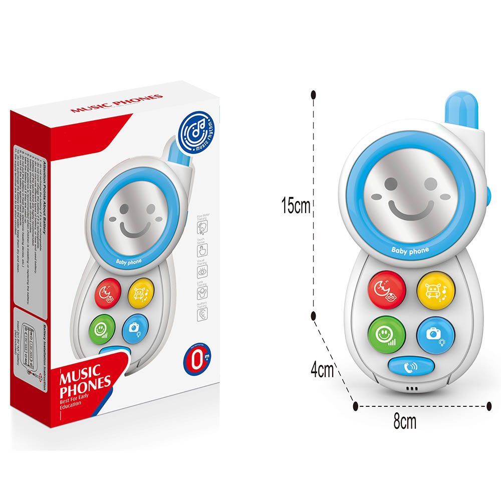 Huanger - Baby Educational Phone Toy for 6+ Months - Blue