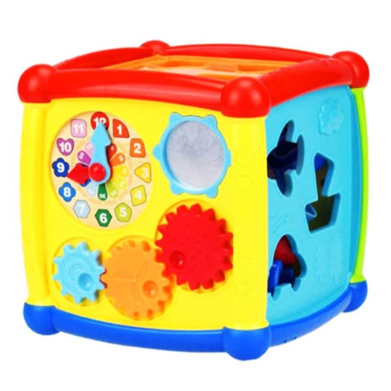 Huanger Activity Cube 8-in-1 Toddler Multi Shape Play