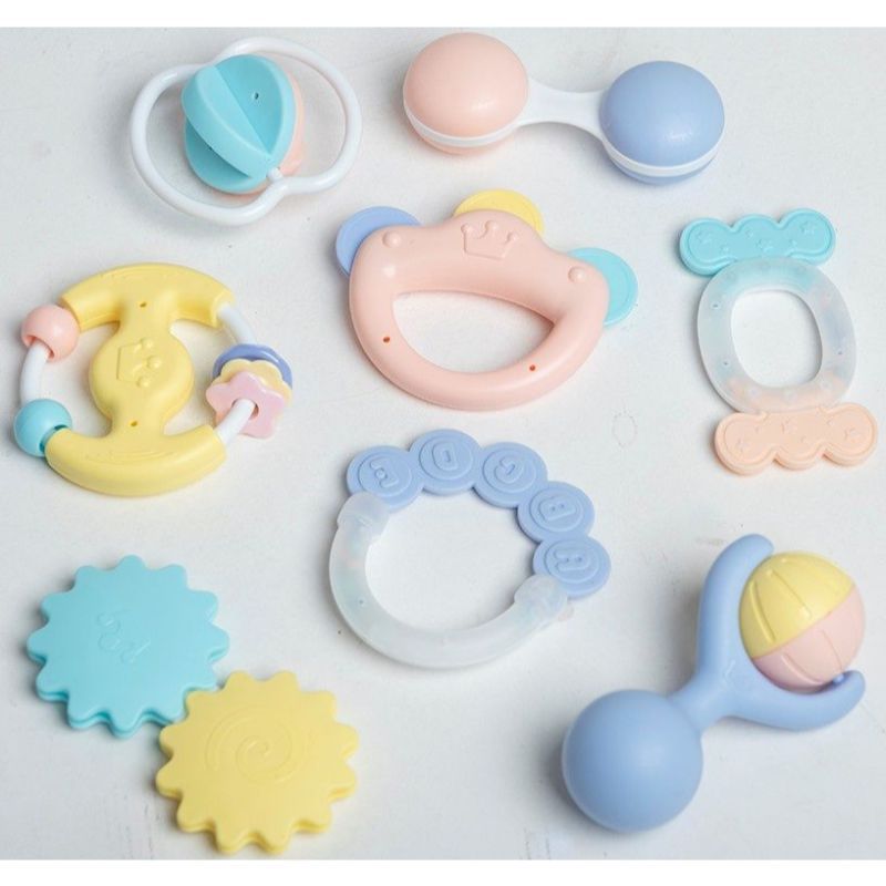 Huanger - Baby Rattles Sensory 8Pcs for Newborn