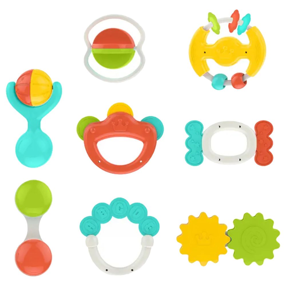 Huanger - Baby Rattles & Teether Giftset - 8pcs