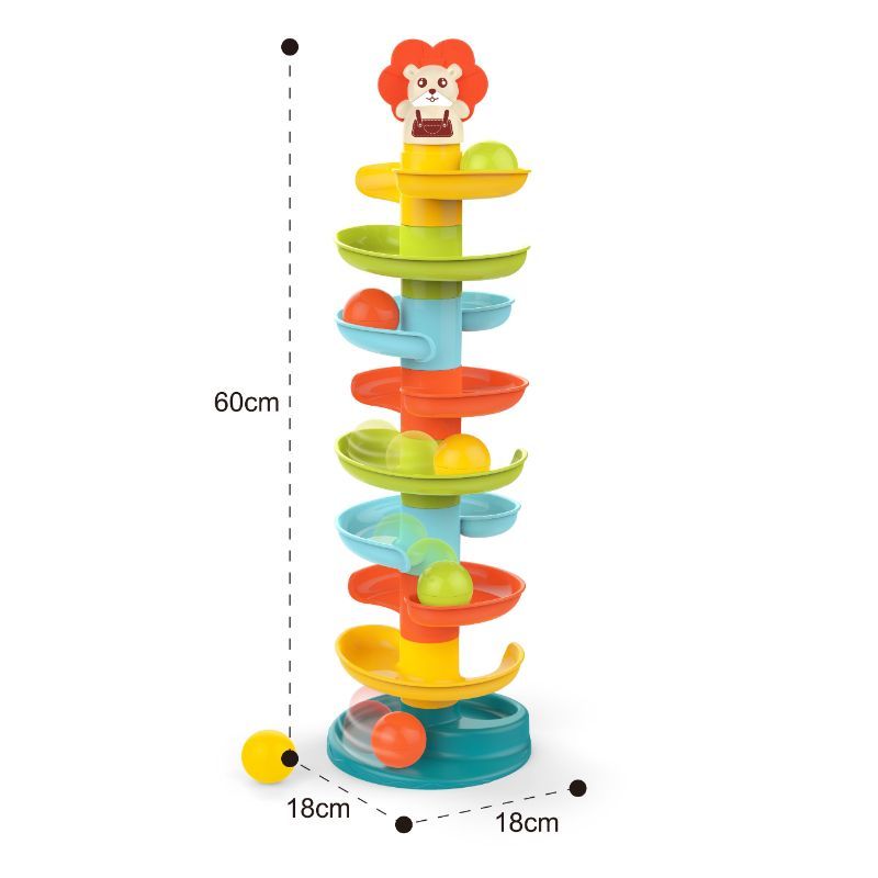 Huanger - Baby Toys Activity Ball Rolling Spiral Toy 3+ Years