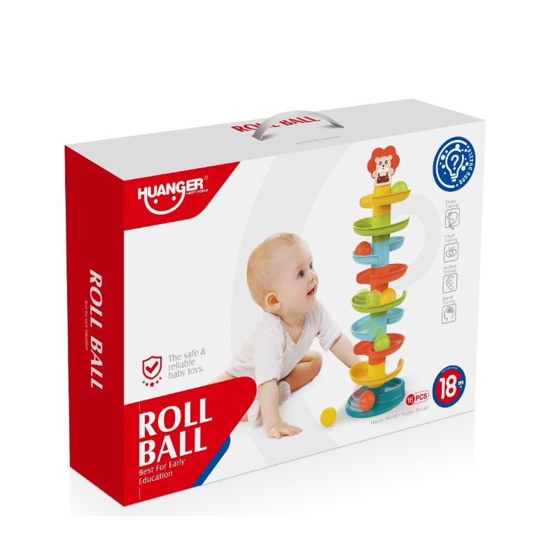 Huanger - Baby Toys Activity Ball Rolling Spiral Toy 3+ Years