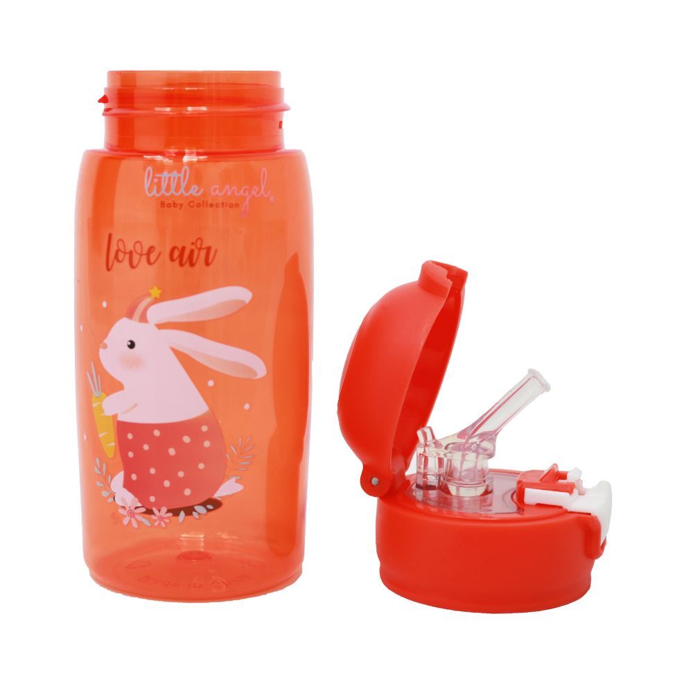 Little Angel - Kids Straw Water Bottle with Cover 480ml - Red