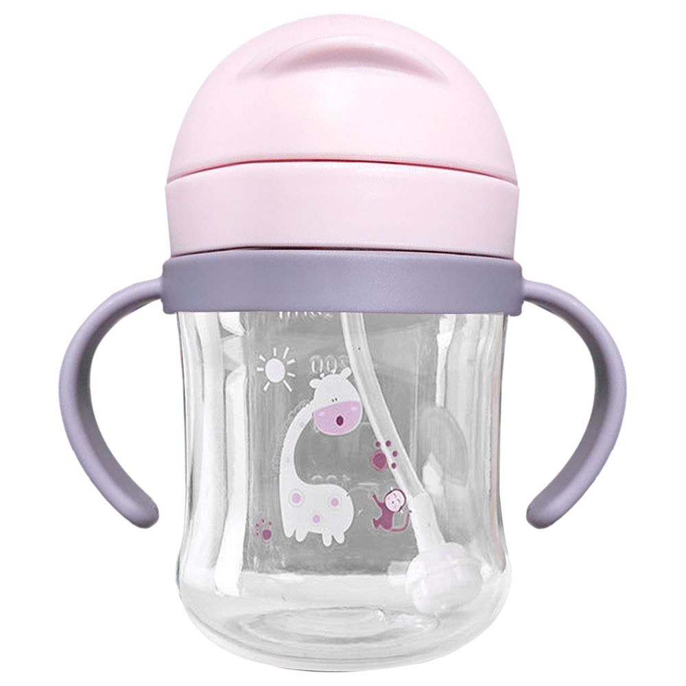 Little Angel - Kids Straw Water Bottle 250ml - Pink