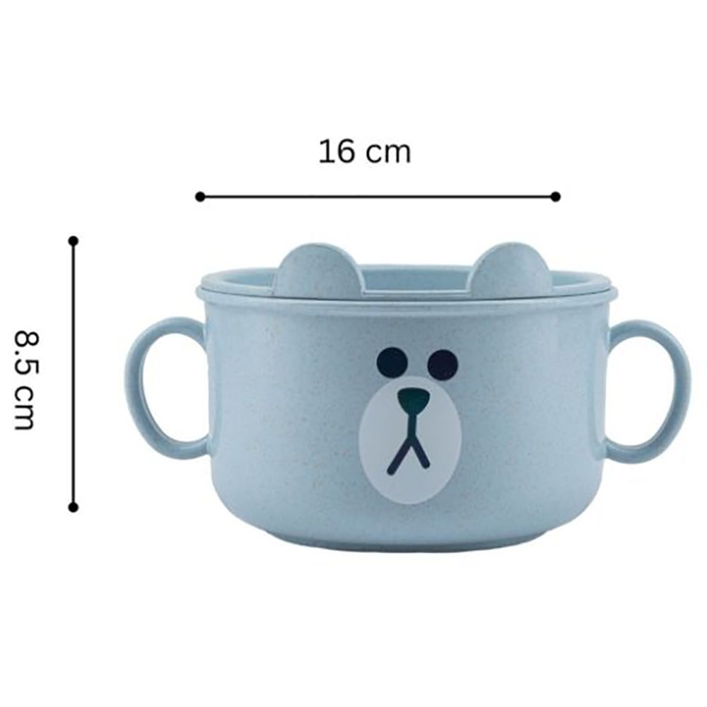 Little Angel - Kids Feeding Bowl w/ Handle - Sky Blue