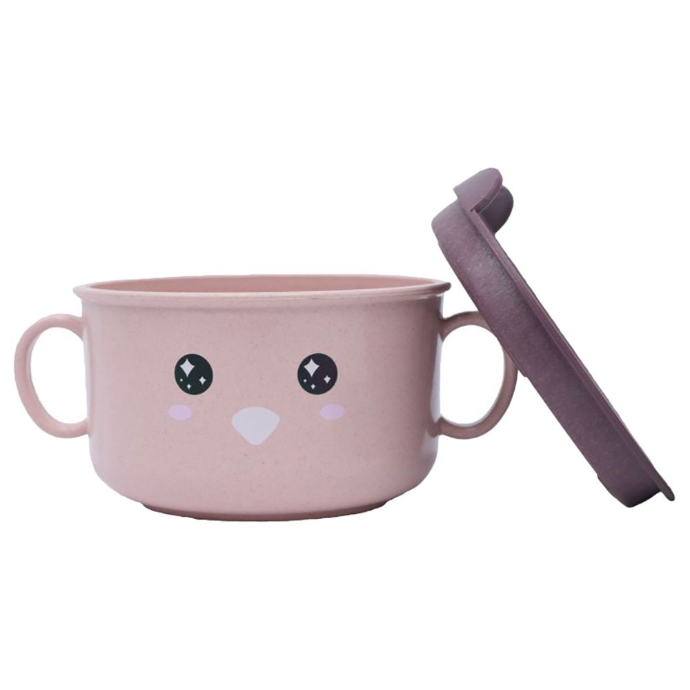 Little Angel - Kids Feeding Bowl w/ Handle - Baby Pink