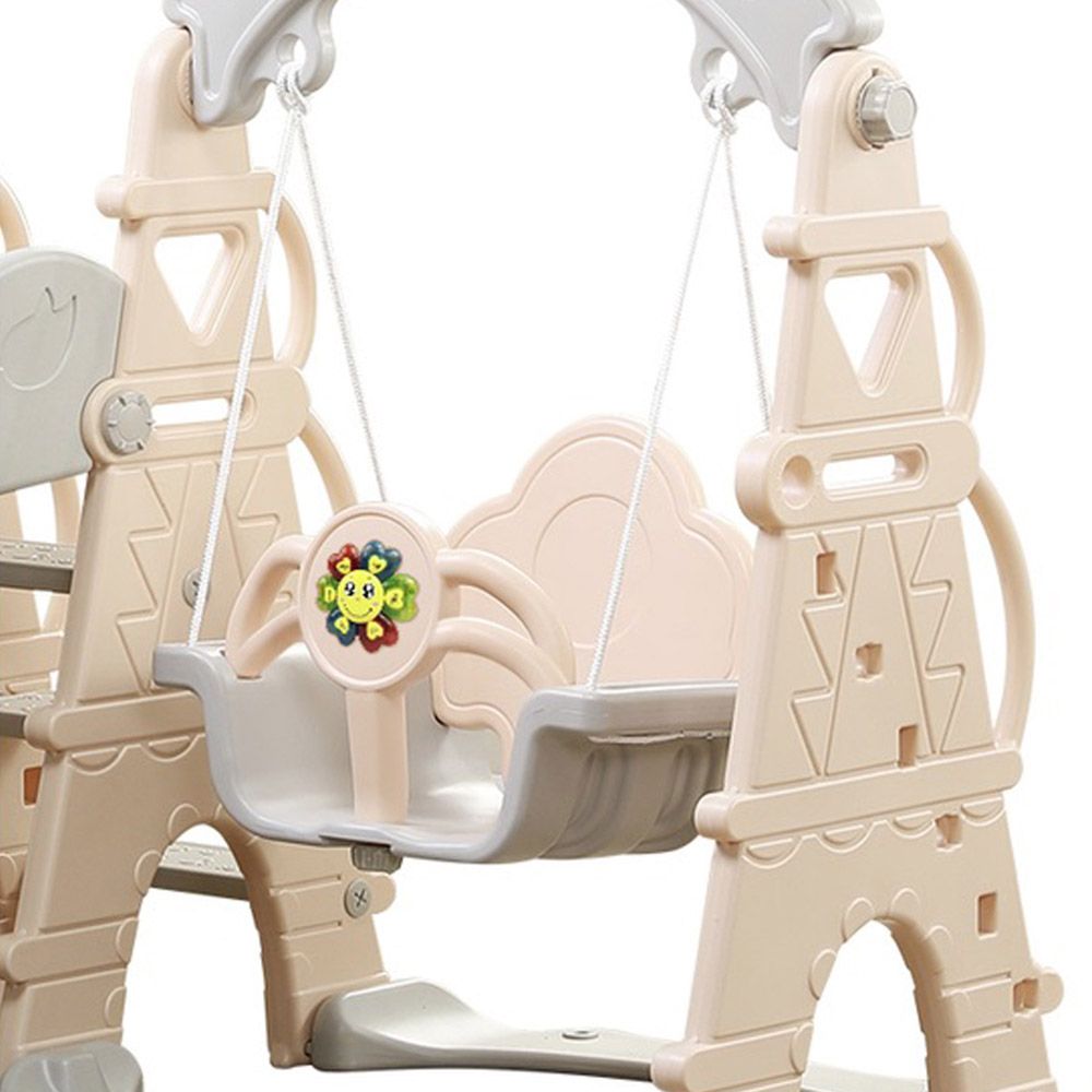 Little Angel-Kids Slide And Swing 3-In-1 Activity Playset