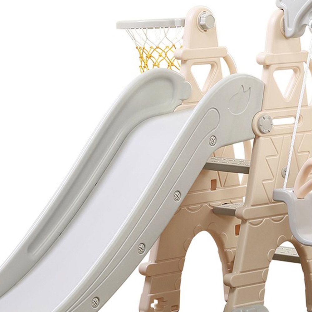 Little Angel-Kids Slide And Swing 3-In-1 Activity Playset