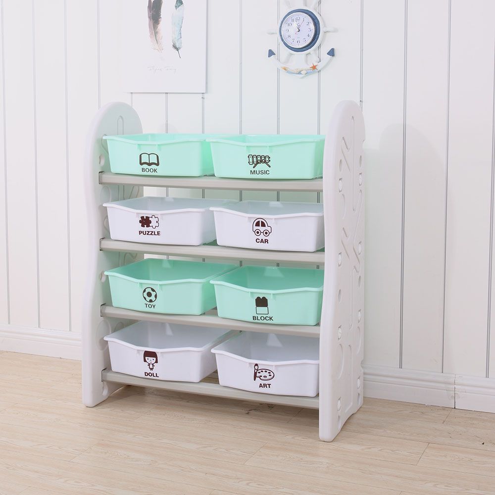 Little Angel-Toy Storage Organizer W/ Bins For Kids Room-Green