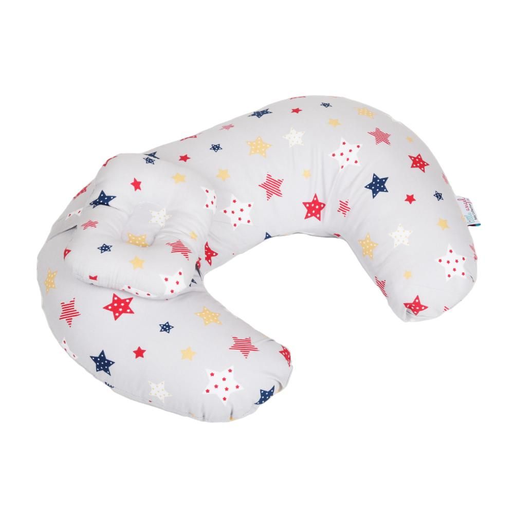 Little Angel - Baby Nursing Pillow - Grey Star