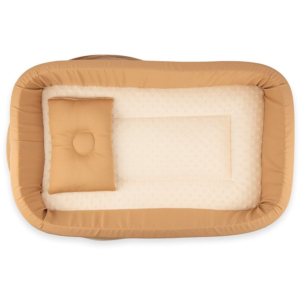 Little Angel - Baby Bed With Comfy Paddings - Brown