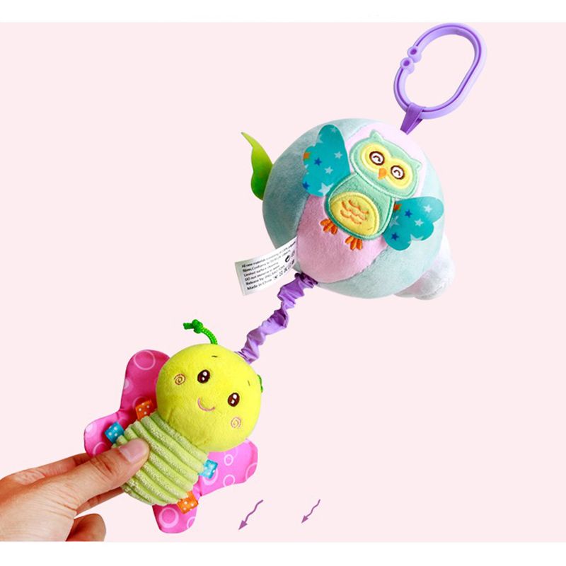 Little Angel - Baby Toys Hanging Rattle Soft Toy - Fish/Flower