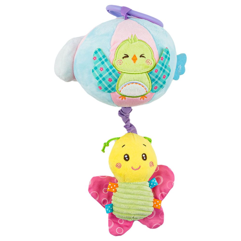 Little Angel - Baby Toys Hanging Rattle Soft Toy - Butterfly/Bird